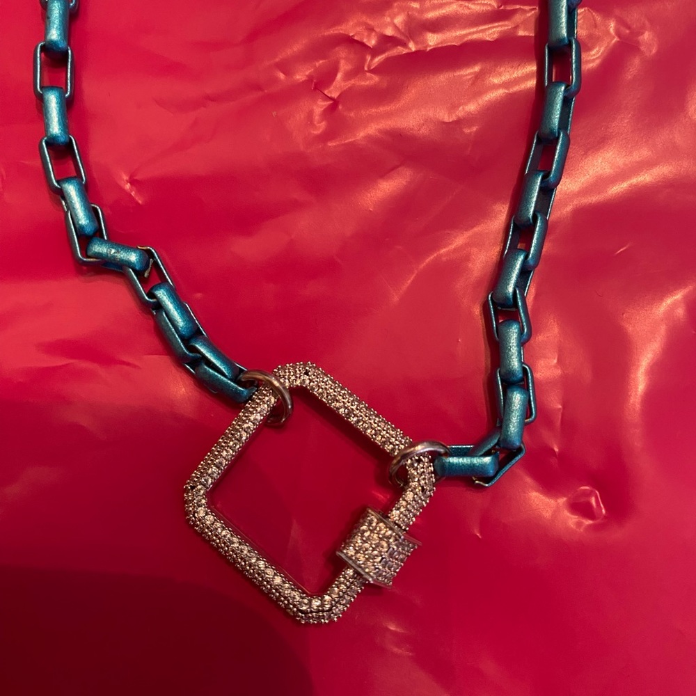 Enamel necklace